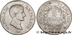 2 francs Napoléon Empereur, Calendrier révolutionnaire 1805 Paris F.251/12 TB30 