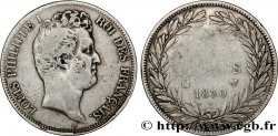 5 francs type Tiolier avec le I, tranche en creux 1830 Marseille F.315/10