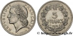 5 francs Lavrillier, nickel 1938  F.336/7