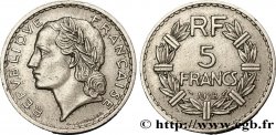 5 francs Lavrillier, nickel 1938  F.336/7 TTB45 