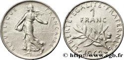 1 franc Semeuse, nickel 1962 Paris F.226/7 XF40 