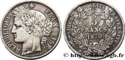 5 francs Cérès, avec légende 1870 Paris F.333/1