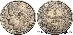 5 francs Cérès, avec légende 1870 Paris F.333/1