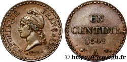 Un centime Dupré, IIe République 1849 Paris F.101/2 AU54 