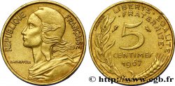 5 centimes Marianne 1967 Paris F.125/3 TTB48 