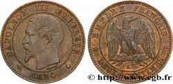Deux centimes Napoléon III, tête nue 1854 Bordeaux F.107/16
