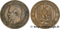 Deux centimes Napoléon III, tête nue 1855 Marseille F.107/36