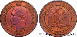 Deux centimes Napoléon III, tête nue 1856 Paris F.107/38 TTB40 