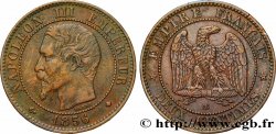 Deux centimes Napoléon III, tête nue 1856 Strasbourg F.107/40