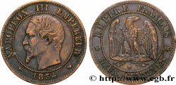 Deux centimes Napoléon III, tête nue 1854 Lille F.107/18 SS48 