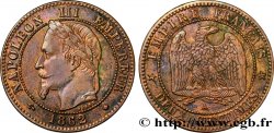 Deux centimes Napoléon III, tête laurée 1862 Paris F.108A/4