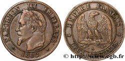 Deux centimes Napoléon III, tête laurée 1862 Paris F.108A/4
