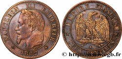 Deux centimes Napoléon III, tête laurée 1862 Paris F.108A/4
