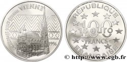 Belle Épreuve 15 euro / 100 francs - La Cathédrale Saint-Étienne (Vienne, Autriche) 1996 Paris F5.2022 1