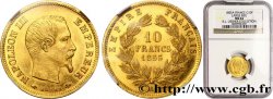 10 francs or Napoléon III, tête nue, grand module - NGC MS 64 1855 Paris F.506/1