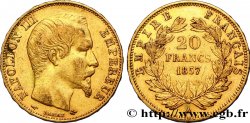 20 francs or Napoléon III, tête nue 1857 Paris F.531/12 TTB45 