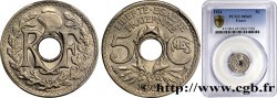 5 centimes Lindauer, petit module 1924  F.122/8