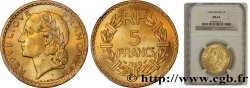 5 francs Lavrillier, bronze-aluminium 1940  F.337/4 fST63 NGC