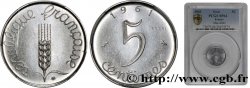 Essai de 5 centimes Épi 1961 Paris F.124/2 fST64 PCGS