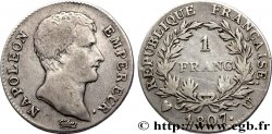 1 franc Napoléon Empereur, Calendrier grégorien 1807 Turin F.202/18 TB22 