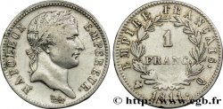 1 franc Napoléon Ier tête laurée, Empire français 1811 Perpignan F.205/38