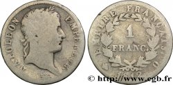 1 franc Napoléon Ier tête laurée, Empire français 1812 Perpignan F.205/52
