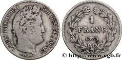 1 franc Louis-Philippe, couronne de chêne 1835 Rouen F.210/41 TB34 