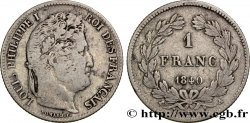 1 franc Louis-Philippe, couronne de chêne 1840 Paris F.210/73 TB25 