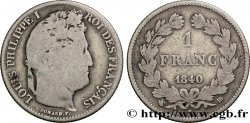 1 franc Louis-Philippe, couronne de chêne 1840 Strasbourg F.210/75 B12 