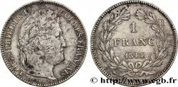 1 franc Louis-Philippe, couronne de chêne 1844 Rouen F.210/96