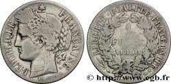 1 franc Cérès, IIe République 1850 Strasbourg F.211/7