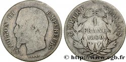 1 franc Napoléon III, tête nue 1860 Strasbourg F.214/17