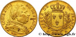 20 francs or Louis XVIII, buste habillé 1815 Paris F.517/10