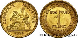 1 franc Chambres de Commerce 1921 Paris F.218/3 SUP60 