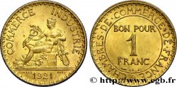 1 franc Chambres de Commerce 1921 Paris F.218/3 SUP55 