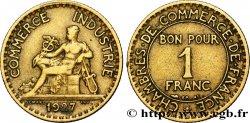 1 franc Chambres de Commerce 1927 Paris F.218/9 TTB40 