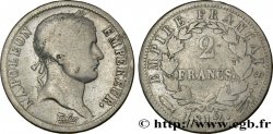 2 francs Napoléon Ier tête laurée, Empire français 1812 Utrecht F.255/50