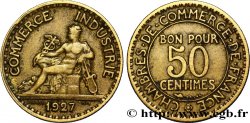 50 centimes Chambres de Commerce 1927 Paris F.191/9 TTB48 