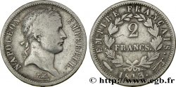 2 francs Napoléon Ier tête laurée, Empire français 1813 Utrecht F.255/64