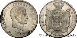 5 lire Napoléon Empereur et Roi d’Italie, 2ème type, tranche en creux 1811 Milan M.224 