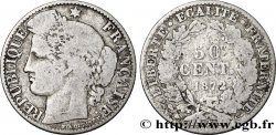 50 centimes Cérès, IIIe République 1872 Paris F.189/3