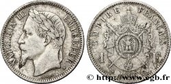 1 franc Napoléon III, tête laurée 1866 Strasbourg F.215/4