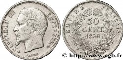 50 centimes Napoléon III, tête nue 1856 Strasbourg F.187/6 TTB40 