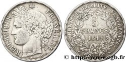 5 francs Cérès, IIe République 1849 Paris F.327/1 TB25 