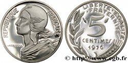 Piéfort argent de 5 centimes Marianne 1976 Paris F.125/12P SPL64 