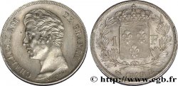 1 franc Charles X, matrice du revers à quatre feuilles 1830 Rouen F.207A/27