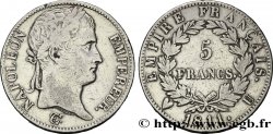 5 francs Napoléon Empereur, Empire français 1811 Turin F.307/39