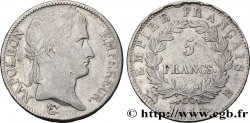 5 francs Napoléon Empereur, Empire français 1814 Rouen F.307/77