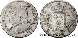 5 francs Louis XVIII, buste habillé 1814 Paris F.308/1