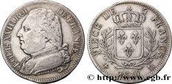 5 francs Louis XVIII, buste habillé 1814 Lyon F.308/4 TB30 